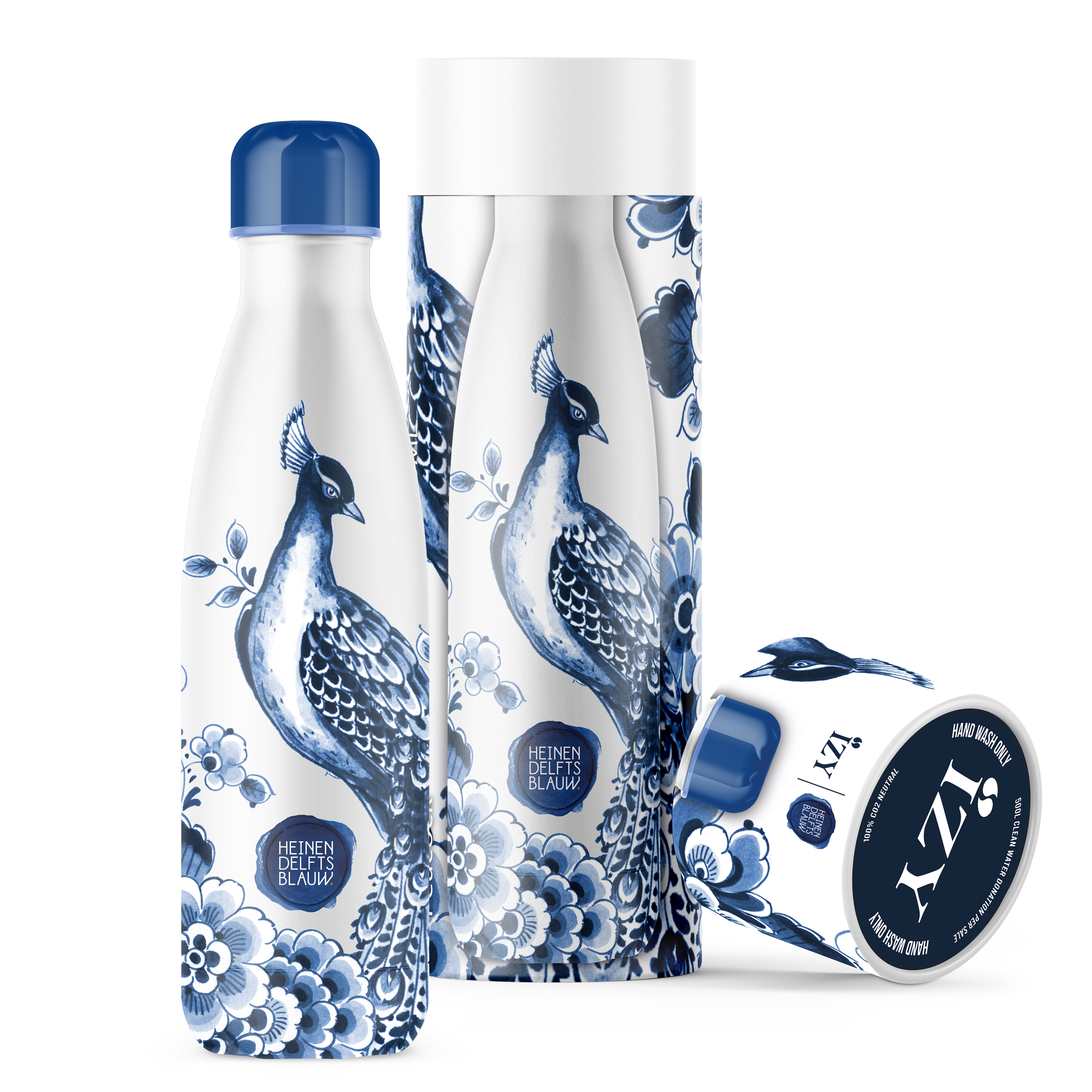 IZY Bottle - Heinen Delfts Blue Peacock 500ML