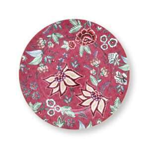 Pip Studio Plate Flower Festival Dark Pink 32cm