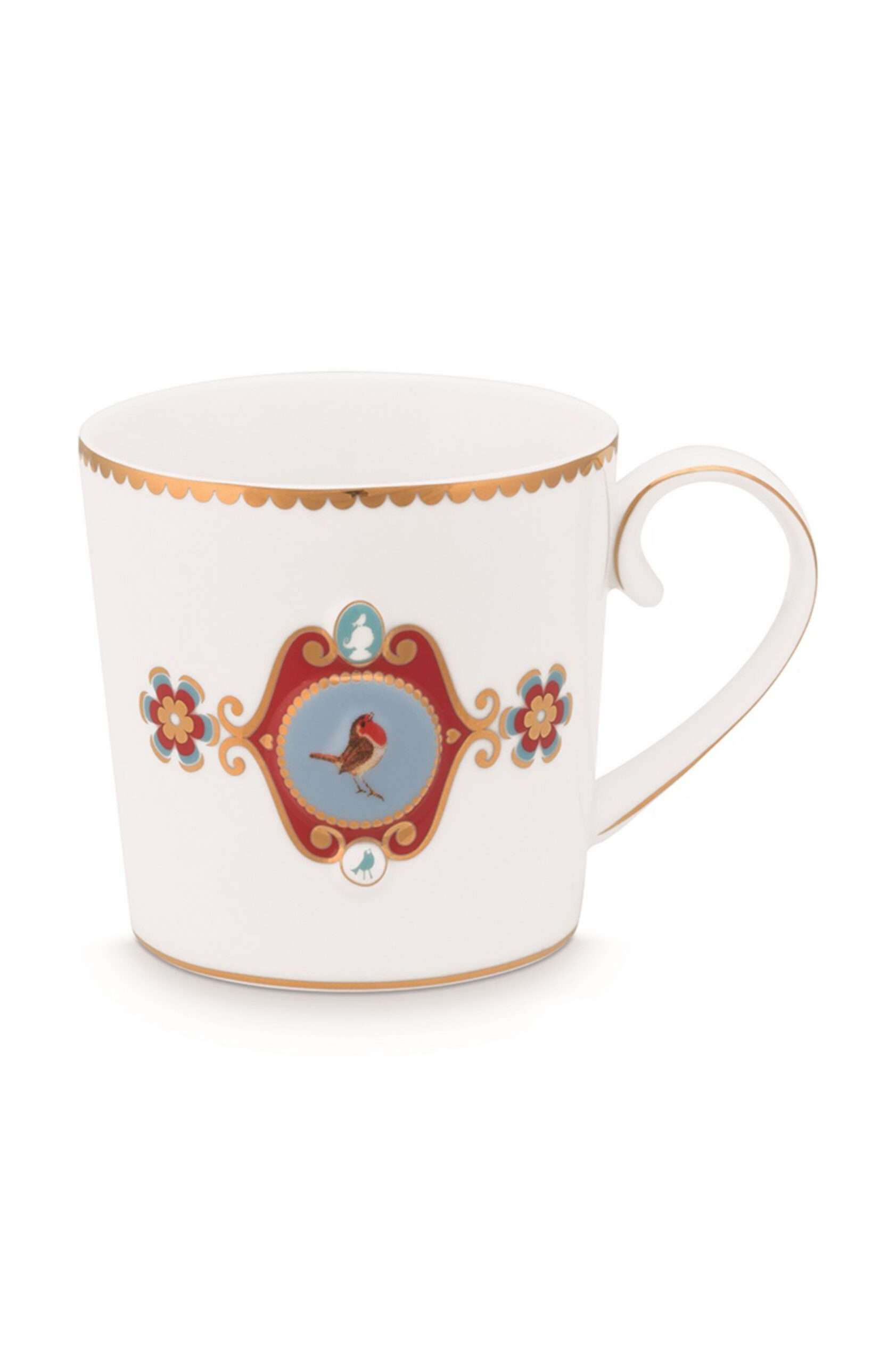 Pip Studio Mug Small Love Birds Medallion White 150ml