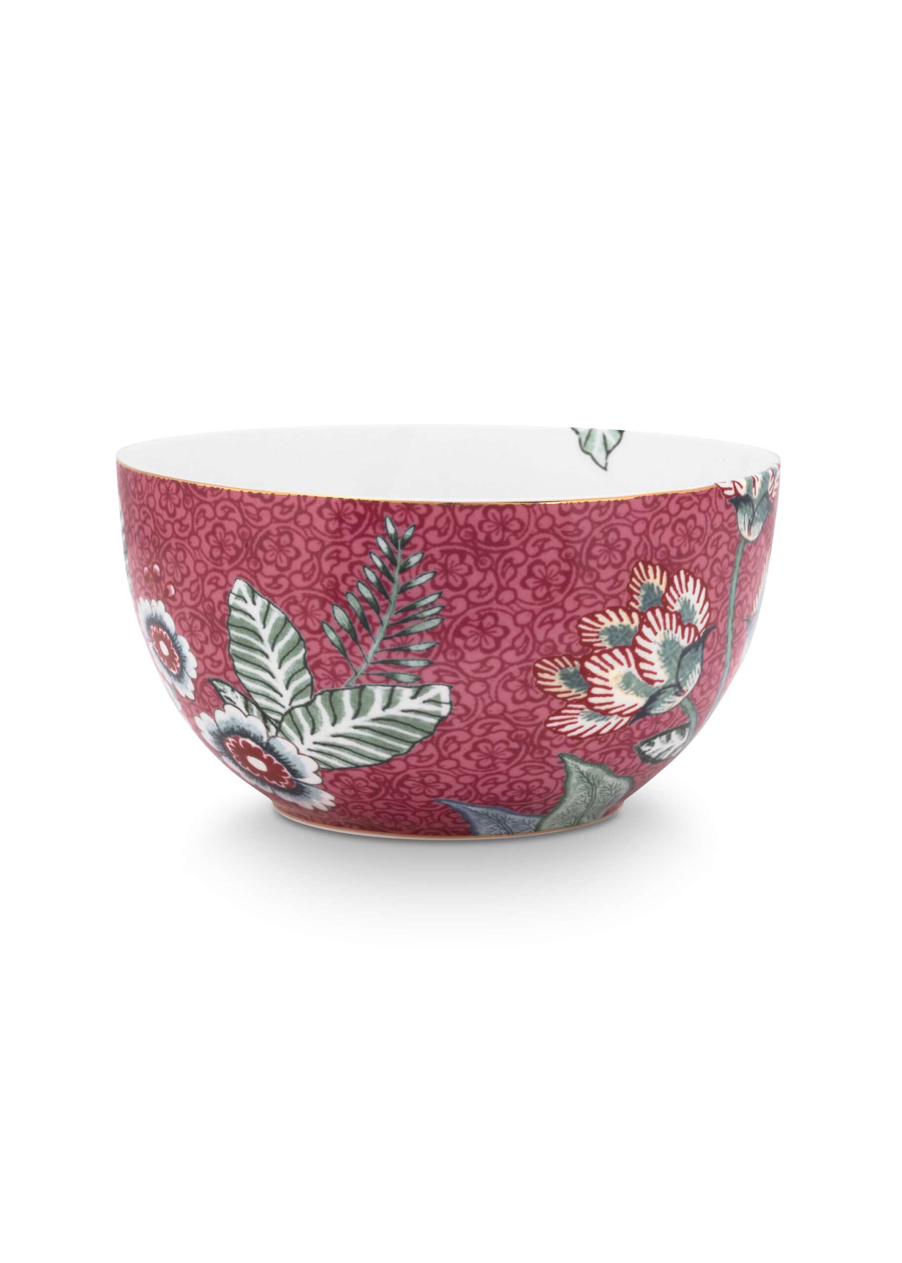 Pip Studio Bowl Flower Festival Dark Pink 12cm